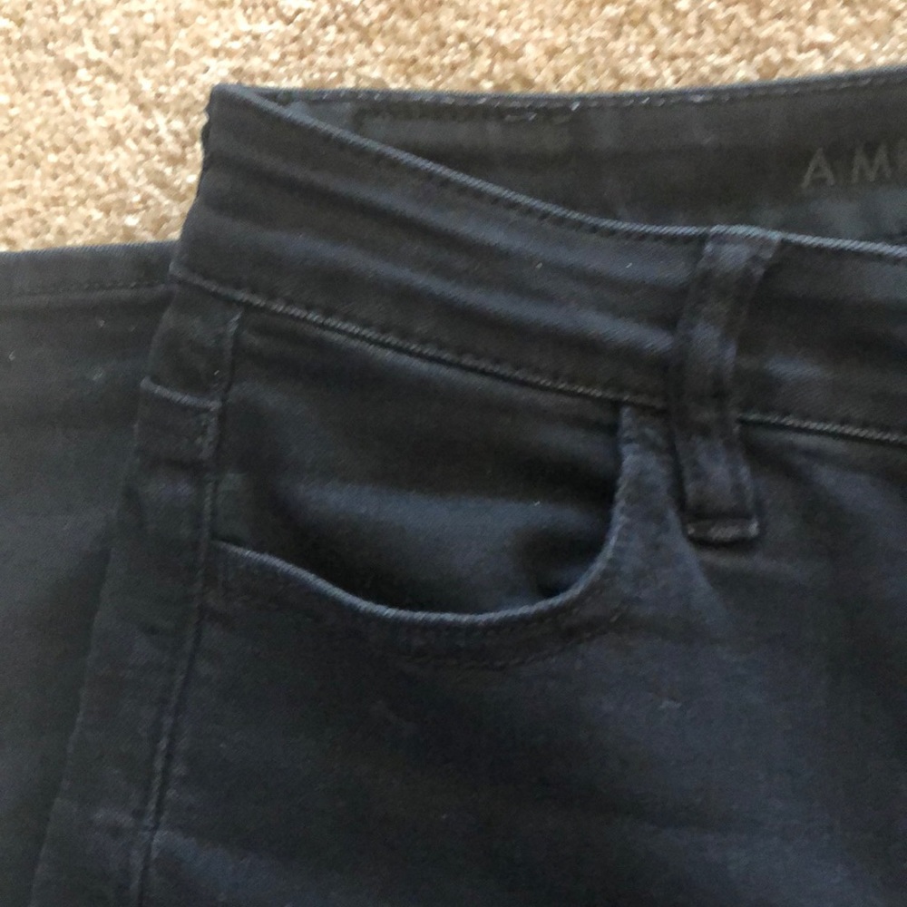 AEO Next Level Stretch Black High Rise Skinny Jean - Picture 5 of 12